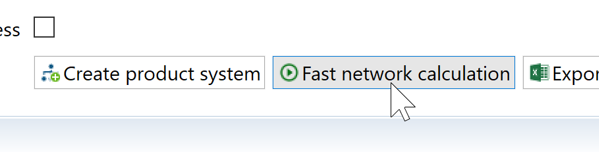 Fast network calculation in openLCA 1.10.2 – what is it and what is it good for?